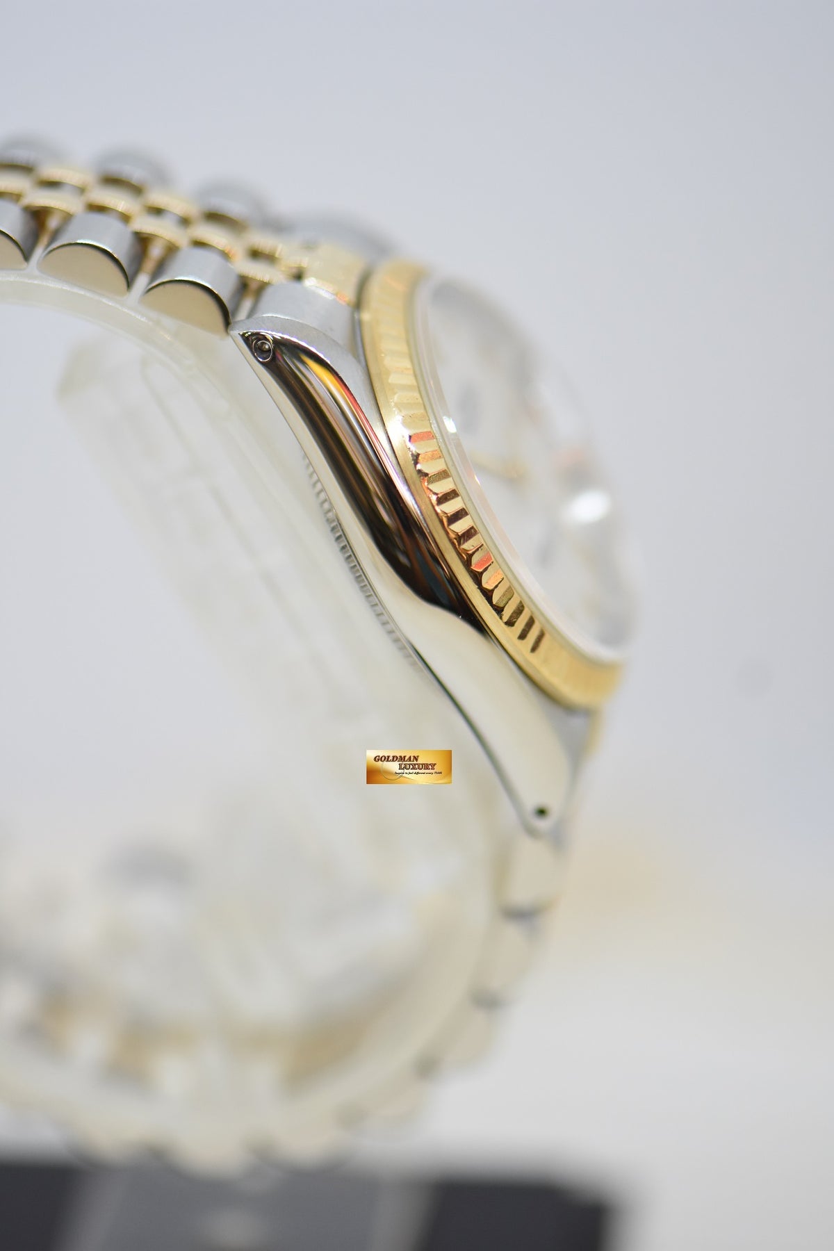 [SOLD] ROLEX OYSTER DATEJUST 31mm HALF-GOLD IN JUBILEE BRACELET CREAM COMPUTER DIAL 68273 (MINT)