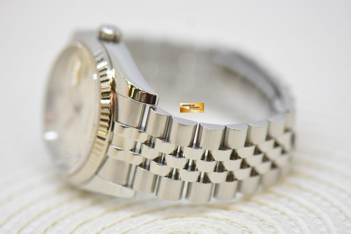 [SOLD] ROLEX OYSTER PERPETUAL DATEJUST 36mm STEEL IN JUBILEE BRACELET COMPUTER DIAMONDS DIAL 116234 (MINT)