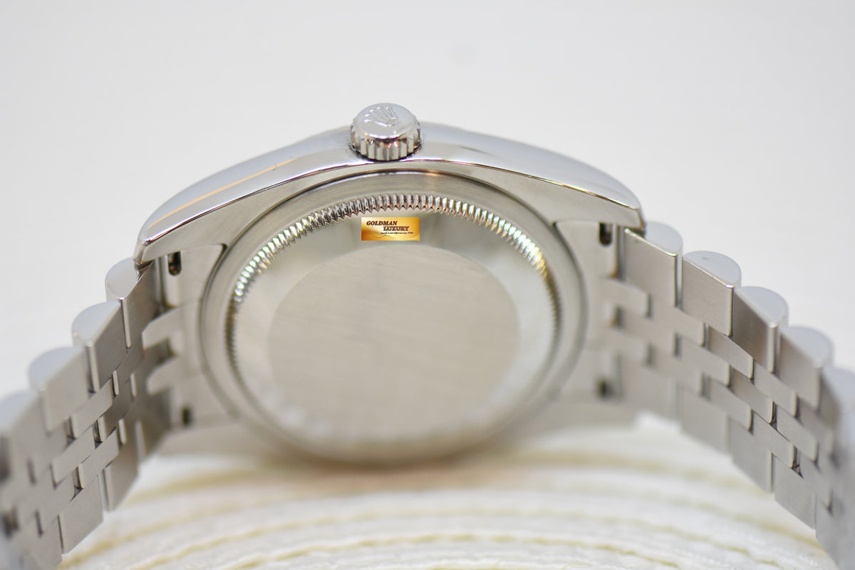 [SOLD] ROLEX OYSTER PERPETUAL DATEJUST 36mm STEEL IN JUBILEE BRACELET COMPUTER DIAMONDS DIAL 116234 (MINT)