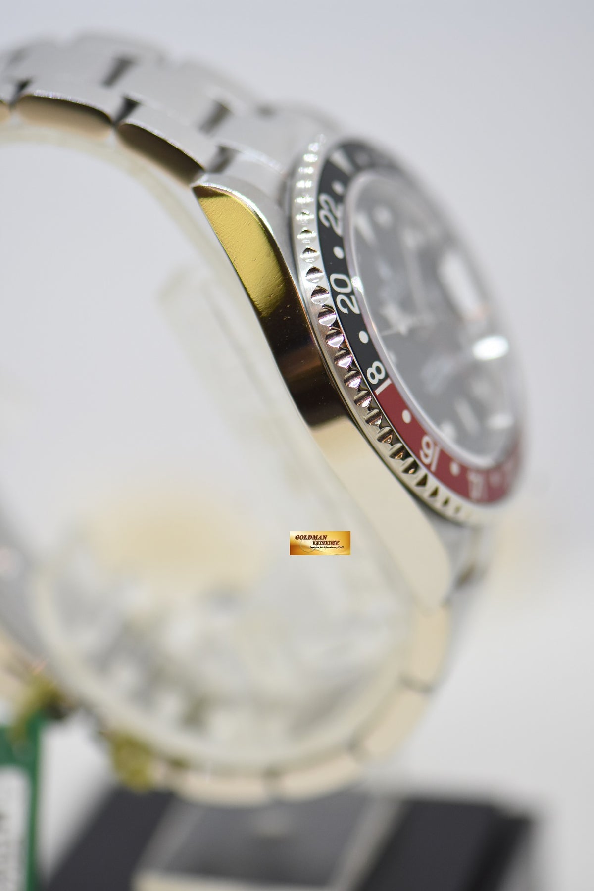 [SOLD] ROLEX OYSTER PERPETUAL GMT-MASTER II 40mm RED/BLACK COKE BEZEL STEEL OYSTER BRACELET 16710 (MINT)