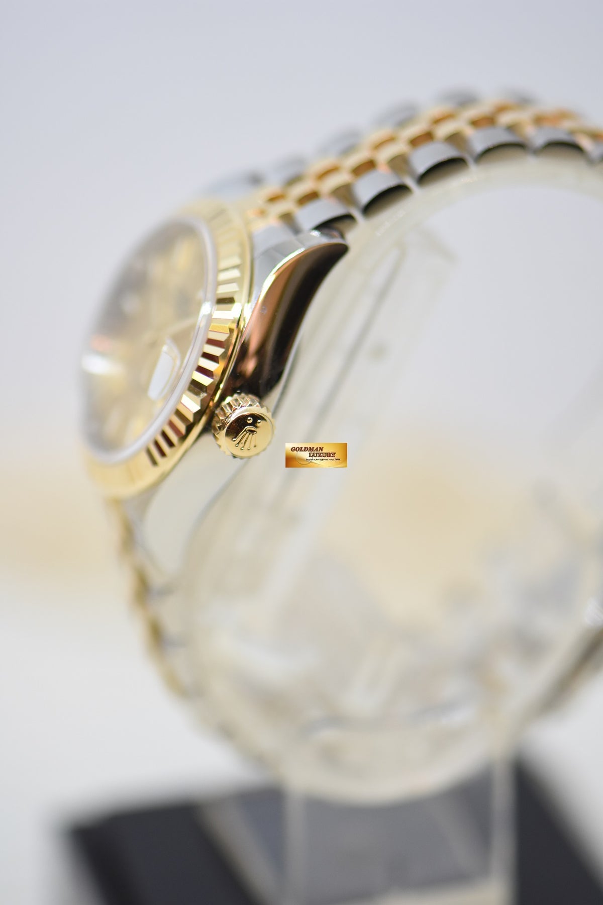 [SOLD] ROLEX OYSTER PERPETUAL DATEJUST 28mm YELLOW GOLD / STEEL IN JUBILEE BRACELET GOLD DIAL 279173 (NEW-UNWORN)