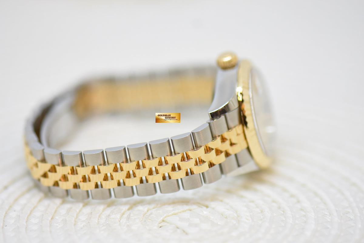 [SOLD] ROLEX OYSTER PERPETUAL DATEJUST 28mm YELLOW GOLD / STEEL IN JUBILEE BRACELET GOLD DIAL 279173 (NEW-UNWORN)