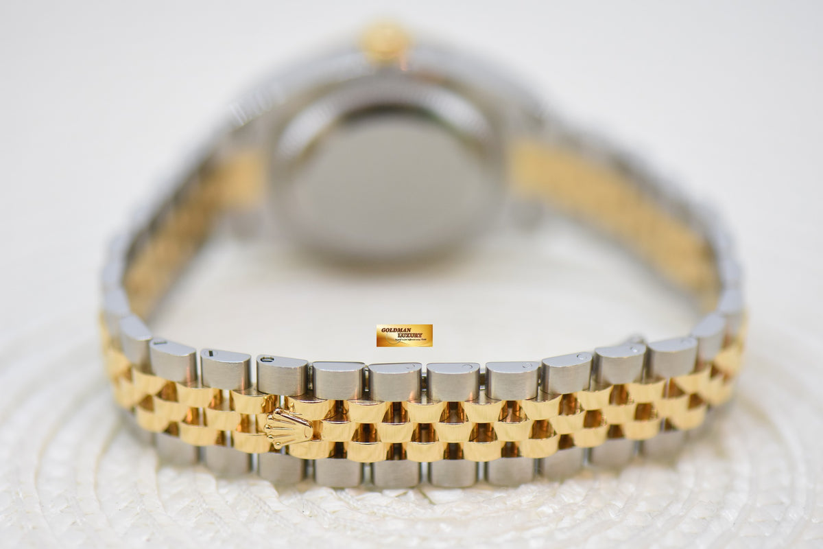 [SOLD] ROLEX OYSTER PERPETUAL DATEJUST 28mm YELLOW GOLD / STEEL IN JUBILEE BRACELET GOLD DIAL 279173 (NEW-UNWORN)