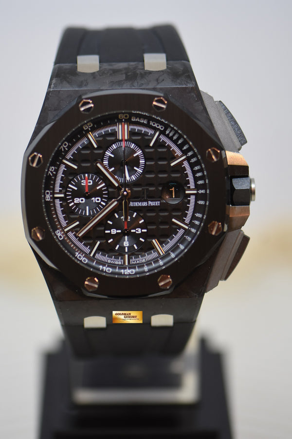 [SOLD] AUDEMARS PIGUET ROYAL OAK OFFSHORE 44mm CHRONOGRAPH FORGED CARBON CERAMIC BEZEL AUTOMATIC 26400AU (LNIB)