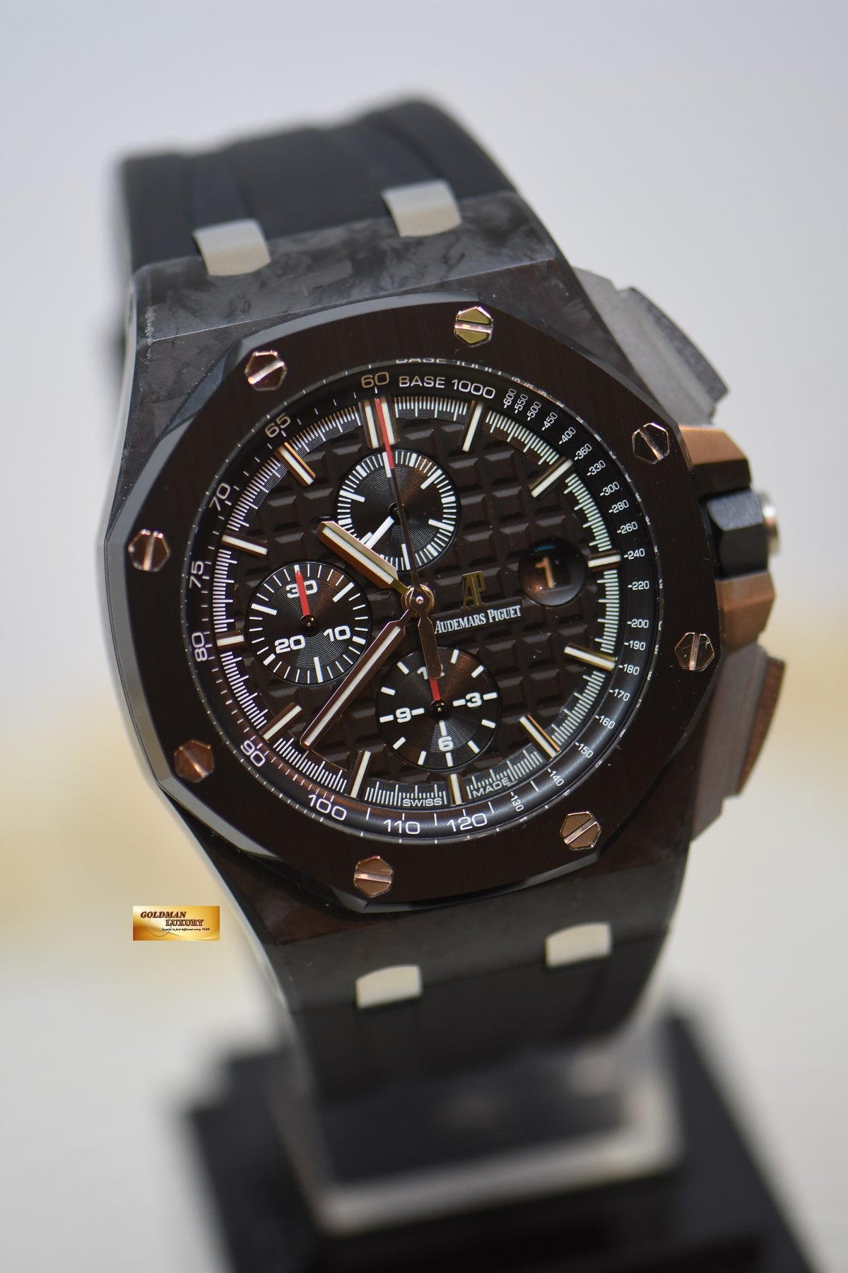 [SOLD] AUDEMARS PIGUET ROYAL OAK OFFSHORE 44mm CHRONOGRAPH FORGED CARBON CERAMIC BEZEL AUTOMATIC 26400AU (LNIB)