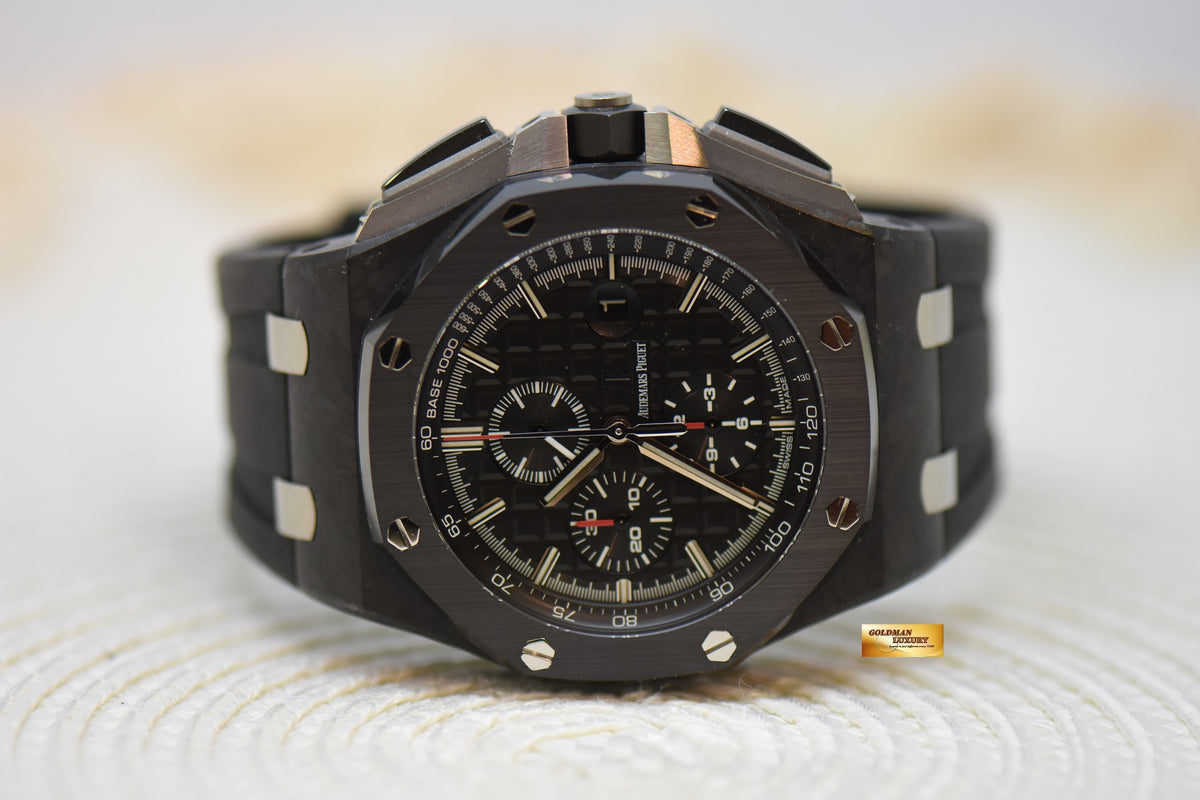 [SOLD] AUDEMARS PIGUET ROYAL OAK OFFSHORE 44mm CHRONOGRAPH FORGED CARBON CERAMIC BEZEL AUTOMATIC 26400AU (LNIB)