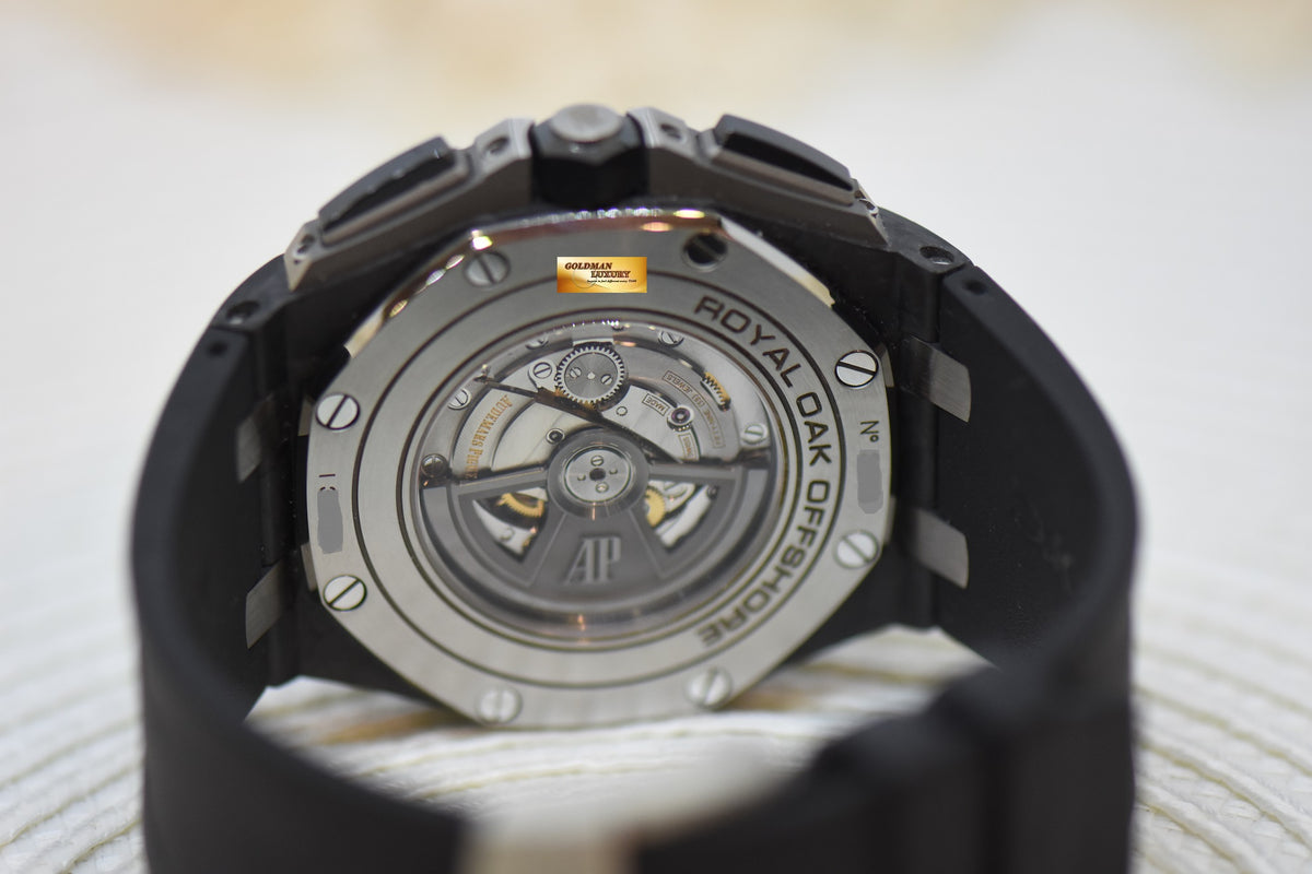 [SOLD] AUDEMARS PIGUET ROYAL OAK OFFSHORE 44mm CHRONOGRAPH FORGED CARBON CERAMIC BEZEL AUTOMATIC 26400AU (LNIB)