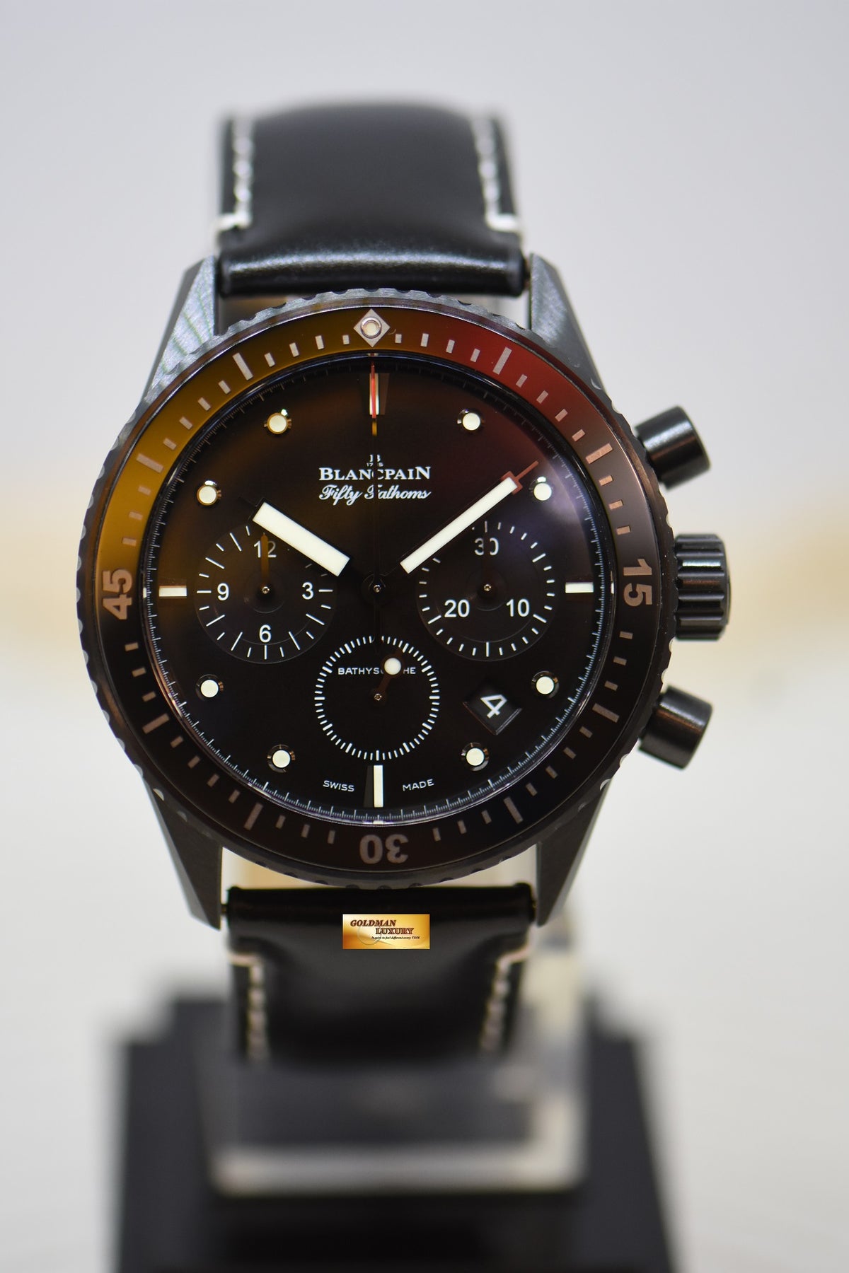 [SOLD] BLANCPAIN FIFTY FATHOMS BATHYSCAPHE FLYBACK CHRONOGRAPH 43.6mm CERAMIC BLACK AUTOMATIC (LNIB)