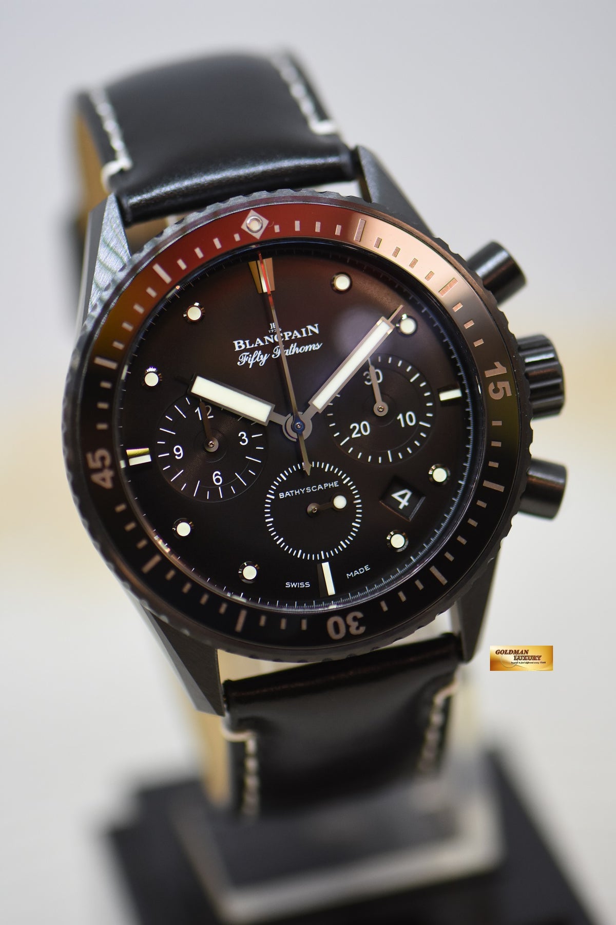 [SOLD] BLANCPAIN FIFTY FATHOMS BATHYSCAPHE FLYBACK CHRONOGRAPH 43.6mm CERAMIC BLACK AUTOMATIC (LNIB)