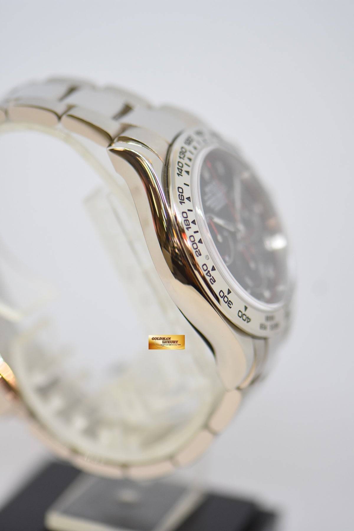 [SOLD] ROLEX OYSTER PERPETUAL DAYTONA CHRONOGRAPH 40mm WHITE GOLD IN OYSTER BRACELET BLACK RED “SPYDER” DIAL 116509 (REHAUT ENGRAVINGS) (LONG CLASP) (MINT)
