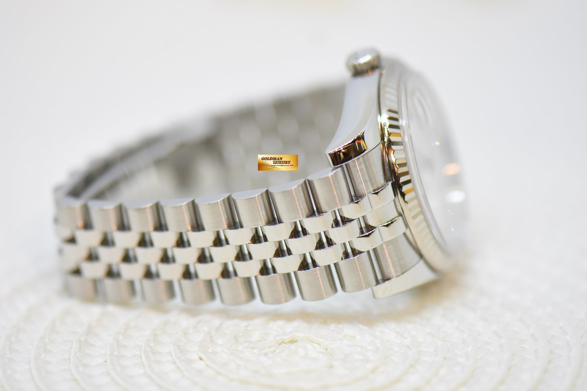 [SOLD] ROLEX OYSTER PERPETUAL DATEJUST 36mm STEEL IN JUBILEE BRACELET MOP DIAMONDS DIAL 116234 (MINT)