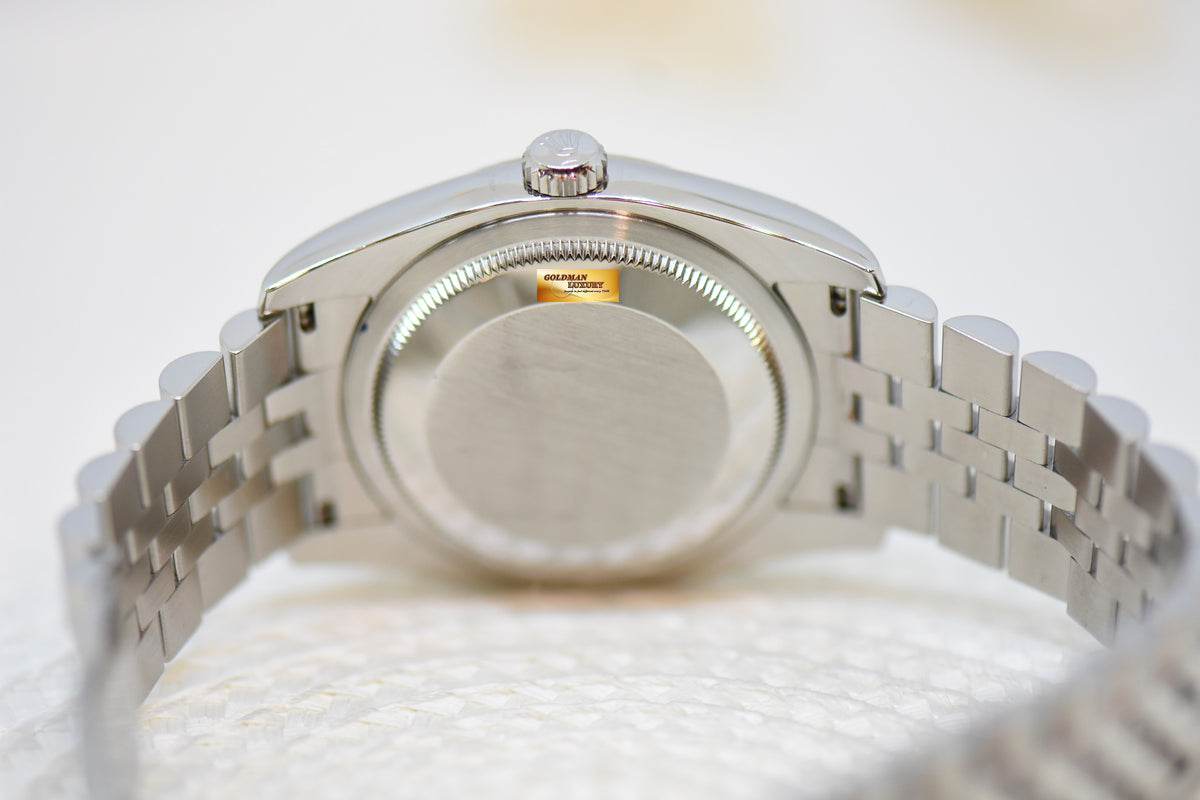 [SOLD] ROLEX OYSTER PERPETUAL DATEJUST 36mm STEEL IN JUBILEE BRACELET MOP DIAMONDS DIAL 116234 (MINT)