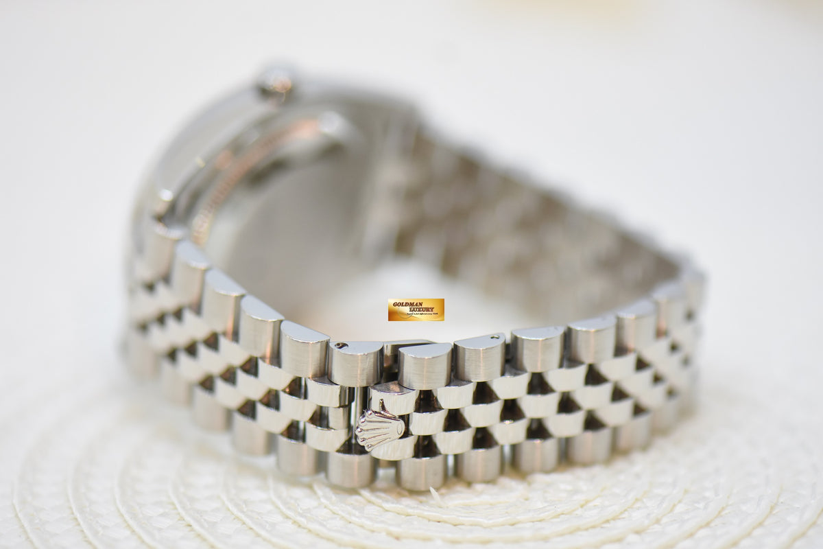 [SOLD] ROLEX OYSTER PERPETUAL DATEJUST 36mm STEEL IN JUBILEE BRACELET MOP DIAMONDS DIAL 116234 (MINT)