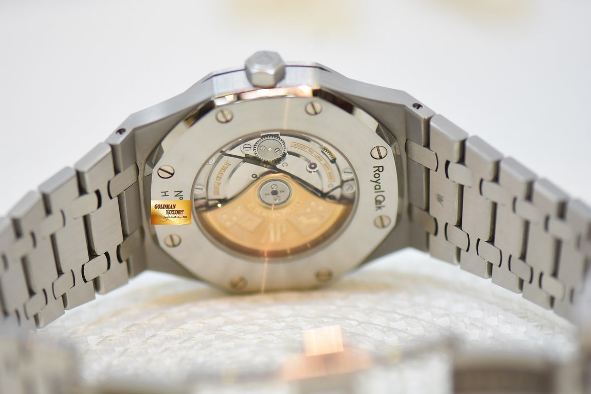 [SOLD] AUDEMARS PIGUET ROYAL OAK 41mm STEEL BRACELET WHITE DIAL AUTOMATIC 15400ST (UNPOLISHED-MINT)