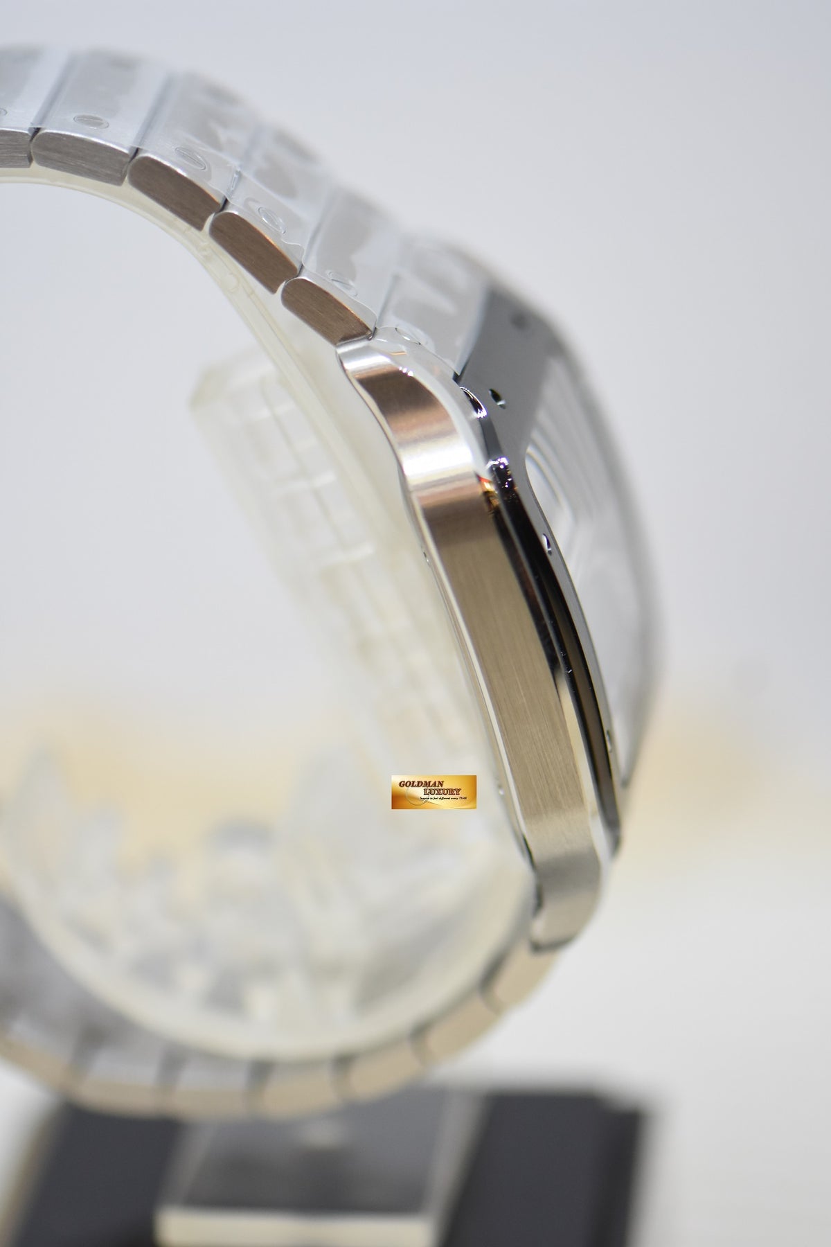 [SOLD] SANTOS De CARTIER LARGE ADLC STEEL IN BRACELET & INTERCHANGEABLE RUBBER STRAP AUTOMATIC WSSA0037 (NEW-UNWORN)