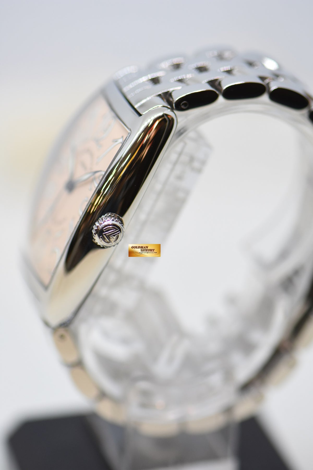 [SOLD] FRANCK MULLER CASABLANCA SALMON DIAL STEEL BRACELET AUTOMATIC 2852 (MINT)