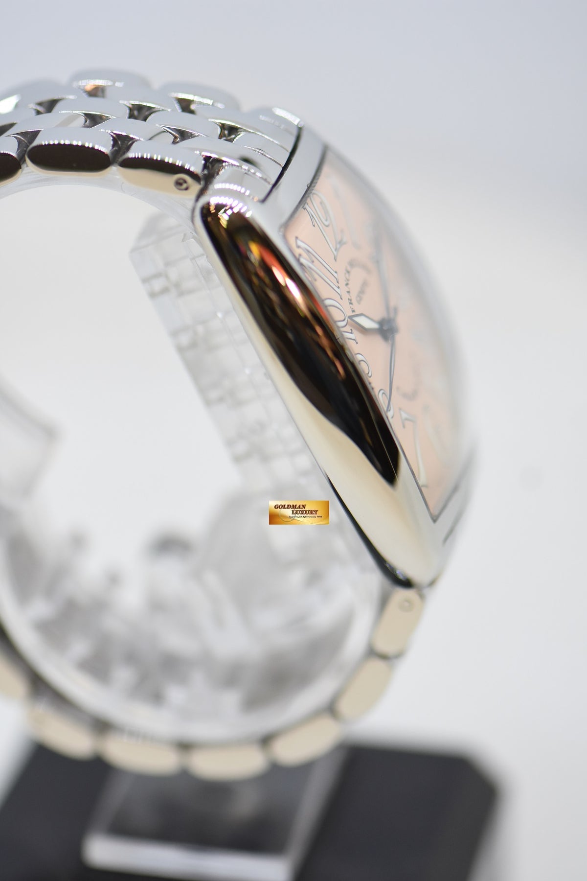 [SOLD] FRANCK MULLER CASABLANCA SALMON DIAL STEEL BRACELET AUTOMATIC 2852 (MINT)