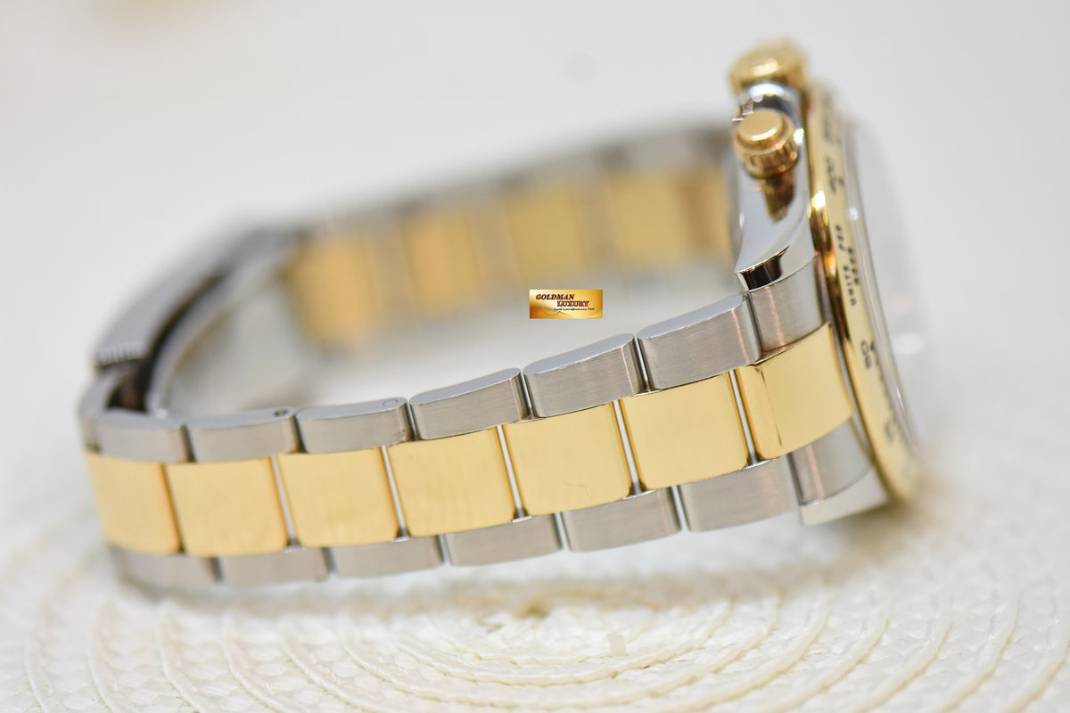 [SOLD] ROLEX OYSTER PERPETUAL DAYTONA GOLD / STEEL IN BRACELET DIAMOND CHAMPAGNE DIAL 116503 (LNIB)