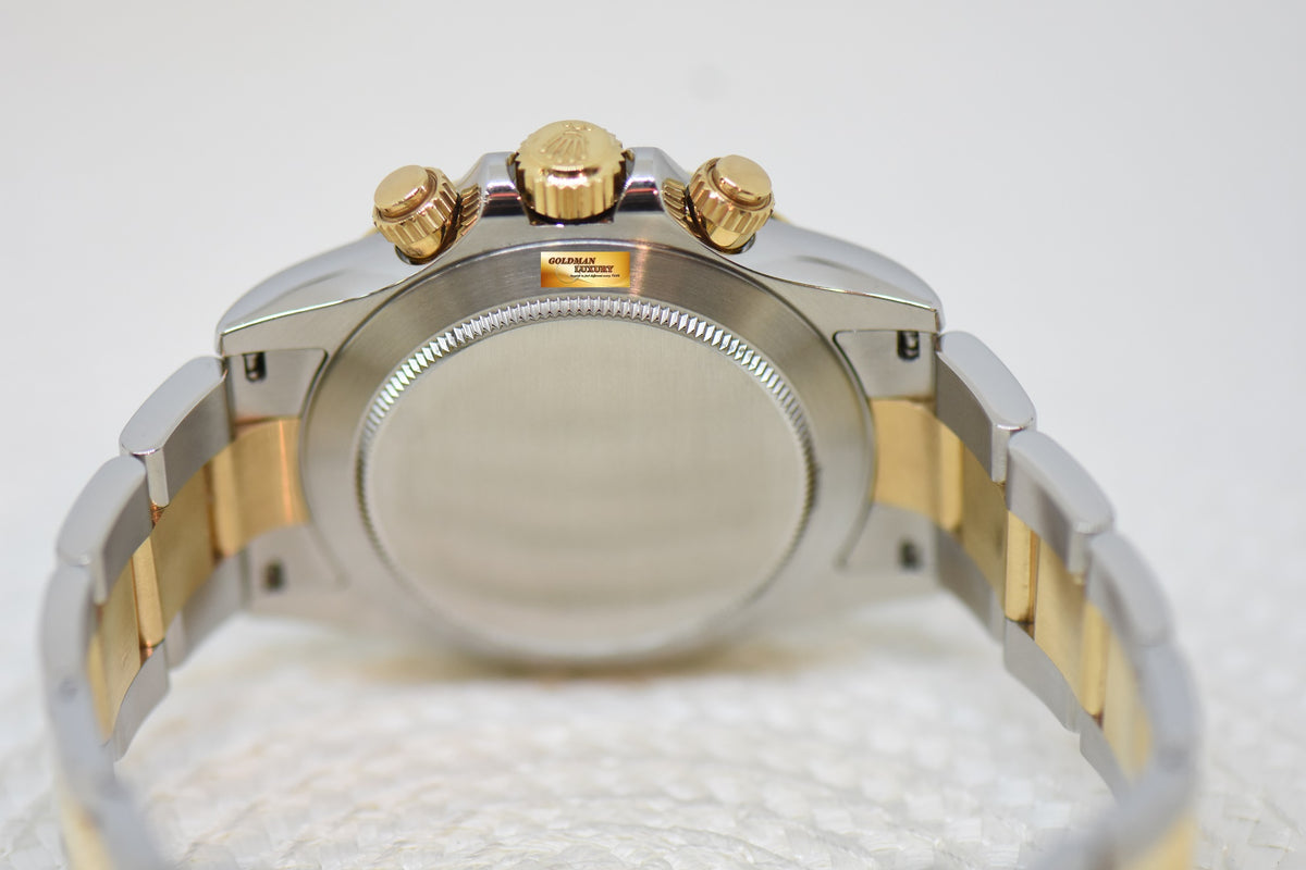 [SOLD] ROLEX OYSTER PERPETUAL DAYTONA GOLD / STEEL IN BRACELET DIAMOND CHAMPAGNE DIAL 116503 (LNIB)