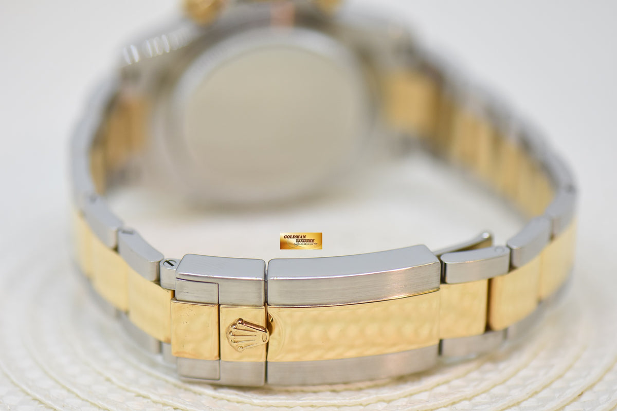 [SOLD] ROLEX OYSTER PERPETUAL DAYTONA GOLD / STEEL IN BRACELET DIAMOND CHAMPAGNE DIAL 116503 (LNIB)