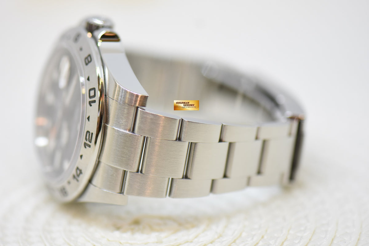 [SOLD] ROLEX OYSTER PERPETUAL EXPLORER II 42mm STEEL IN BRACELET BLACK DIAL 216570 (MINT)