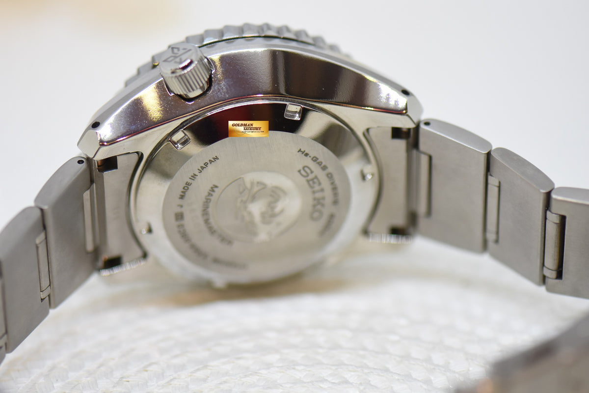 [SOLD] SEIKO PROFESSIONAL DIVER SPRING DRIVE GMT 44mm MARINAMASTER 600M TITANIUM IN BRACELET SBDB011 (MINT)
