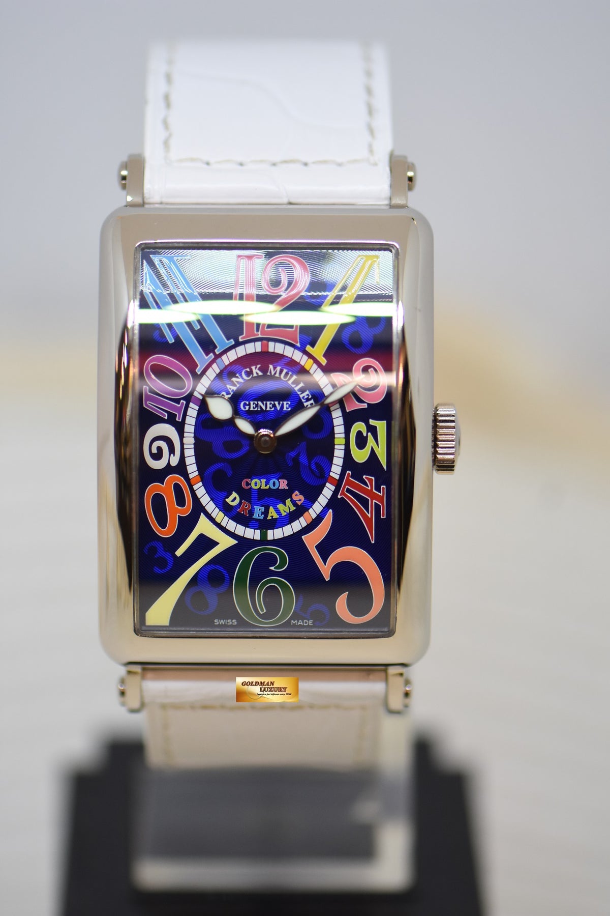 [SOLD] FRANCK MULLER LONG ISLAND COLOR DREAMS  18K WHITE GOLD AUTOMATIC 1200 SC (MINT)