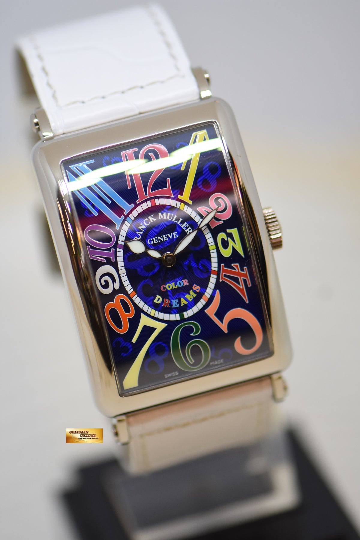 [SOLD] FRANCK MULLER LONG ISLAND COLOR DREAMS  18K WHITE GOLD AUTOMATIC 1200 SC (MINT)