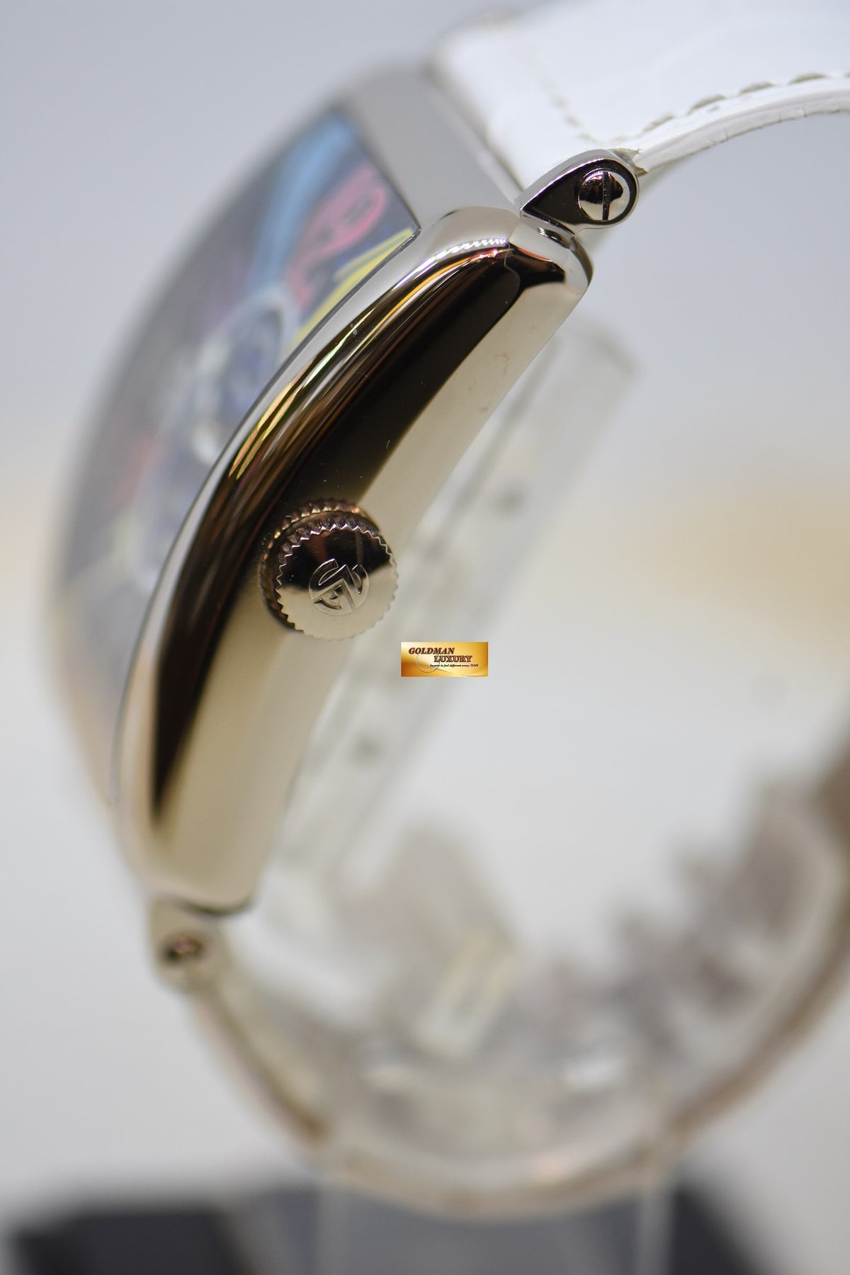 [SOLD] FRANCK MULLER LONG ISLAND COLOR DREAMS  18K WHITE GOLD AUTOMATIC 1200 SC (MINT)