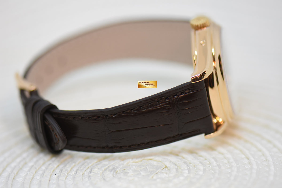 [SOLD] PATEK PHILIPPE ANNUAL CALENDAR GMT ROSE GOLD IN LEATHER STRAP 36mm AUTOMATIC 5035R (MINT)