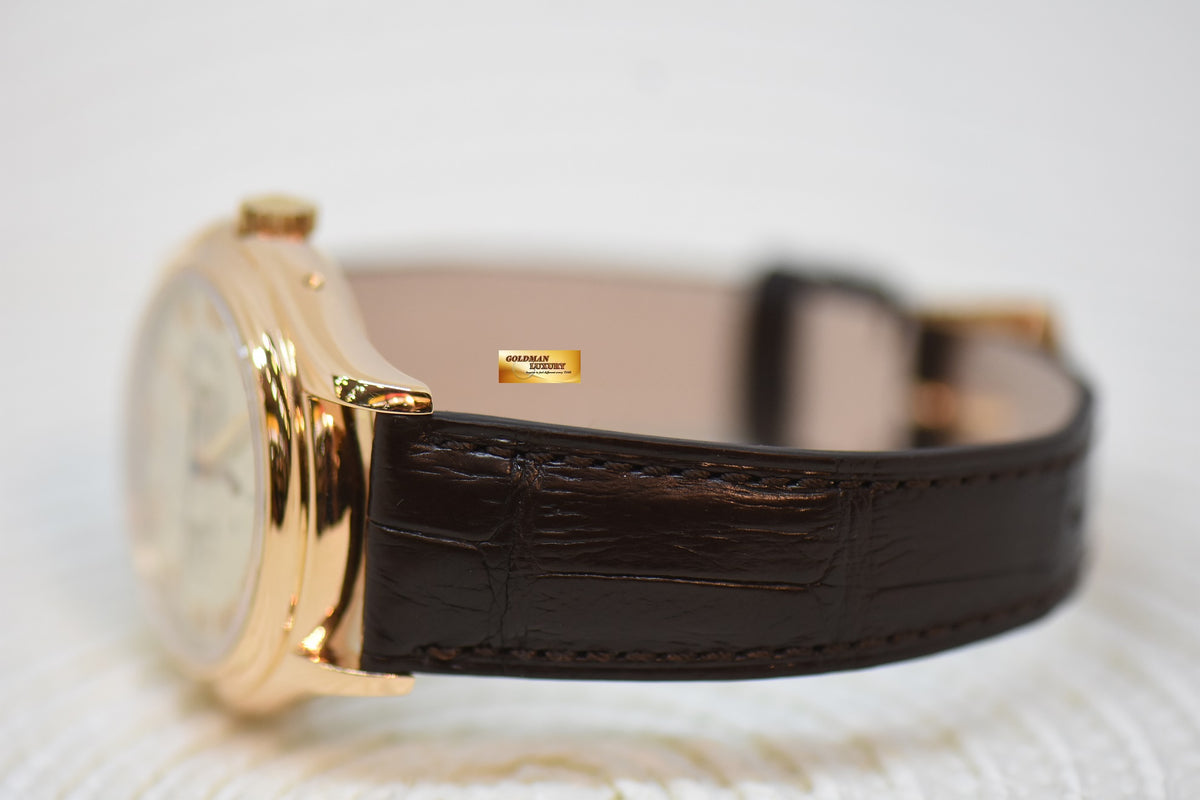 [SOLD] PATEK PHILIPPE ANNUAL CALENDAR GMT ROSE GOLD IN LEATHER STRAP 36mm AUTOMATIC 5035R (MINT)