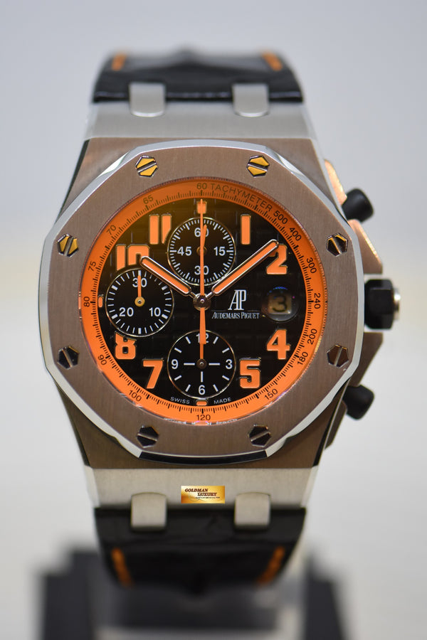 [SOLD] AUDEMARS PIGUET ROYAL OAK “VOLCANO” OFFHSORE 42mm STEEL IN LEATHER STRAP CHRONOGRAPH AUTOMATIC 26170ST (MINT)