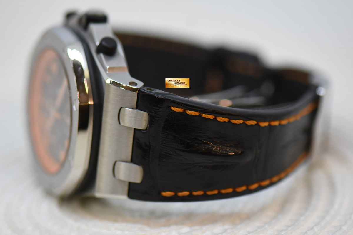 [SOLD] AUDEMARS PIGUET ROYAL OAK “VOLCANO” OFFHSORE 42mm STEEL IN LEATHER STRAP CHRONOGRAPH AUTOMATIC 26170ST (MINT)