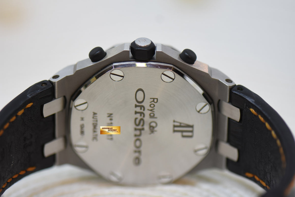 [SOLD] AUDEMARS PIGUET ROYAL OAK “VOLCANO” OFFHSORE 42mm STEEL IN LEATHER STRAP CHRONOGRAPH AUTOMATIC 26170ST (MINT)
