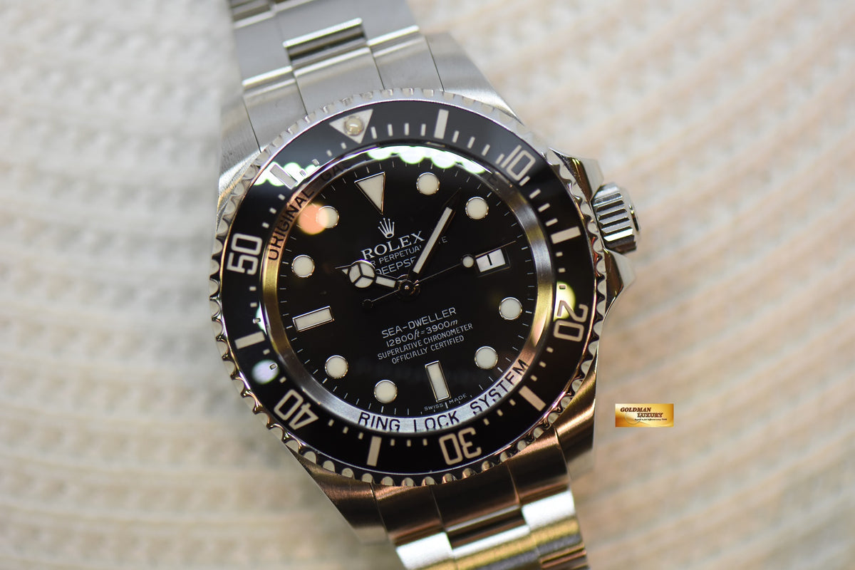 [SOLD] ROLEX OYSTER PERPETUAL DEEPSEA 44mm MARK I BLACK CERAMIC BEZEL 116660 (MINT)