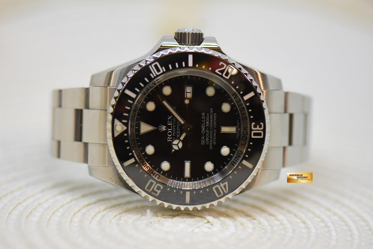 [SOLD] ROLEX OYSTER PERPETUAL DEEPSEA 44mm MARK I BLACK CERAMIC BEZEL 116660 (MINT)