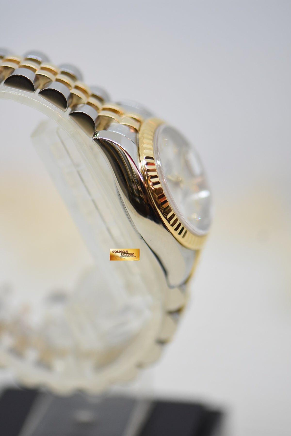 [SOLD] ROLEX OYSTER PERPETUAL DATEJUST 26mm GOLD /  STEEL IN JUBILEE BRACELET SILVER DIAMOND DIAL AUTOMATIC 179173 (MINT)