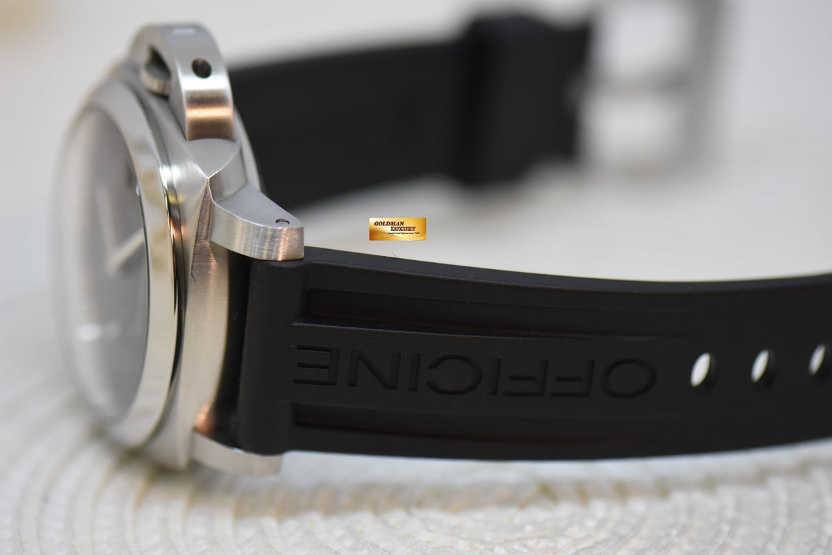 [SOLD] PANERAI LUMINOR MARINA 1950 CASE 44mm STEEL IN LEATHER P.9000 AUTOMATIC PAM 312 (MINT)