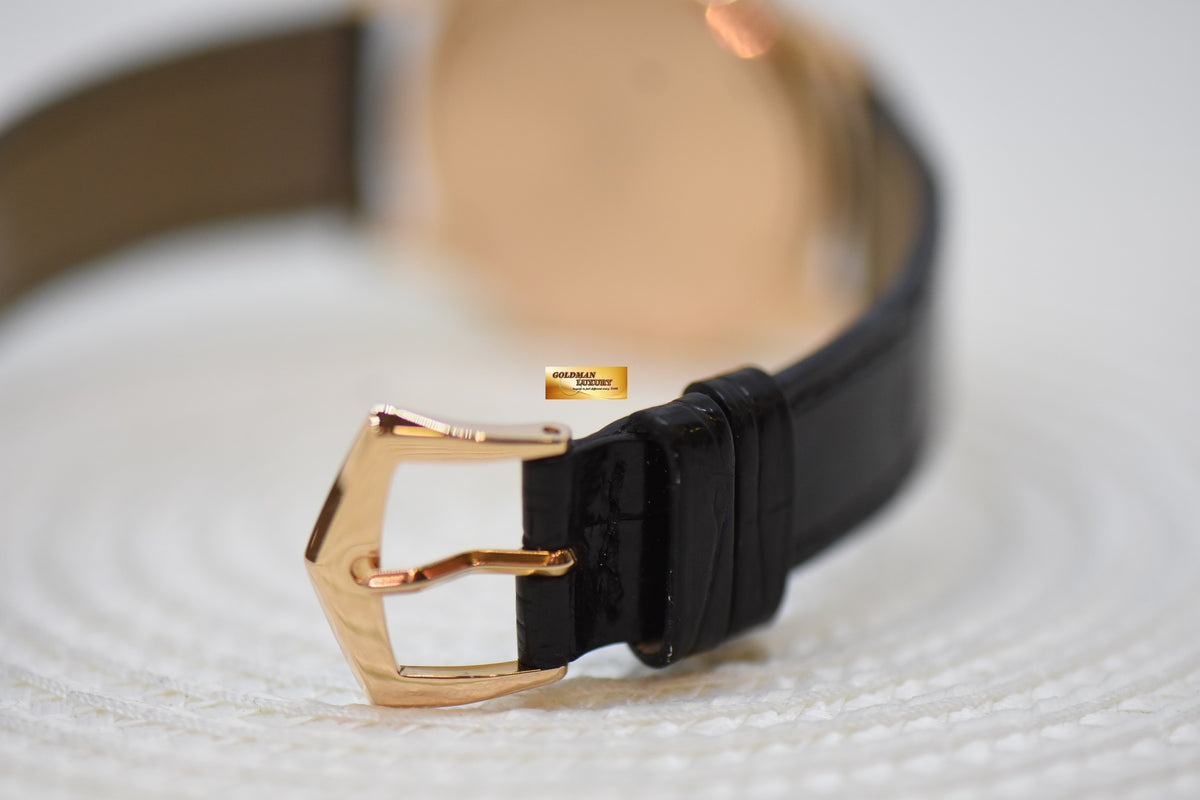 [SOLD] PATEK PHILIPPE CALATRAVA ROSE GOLD IN LEATHER STRAP 34mm SILVERED DIAL AUTOMATIC 3998R (MINT)