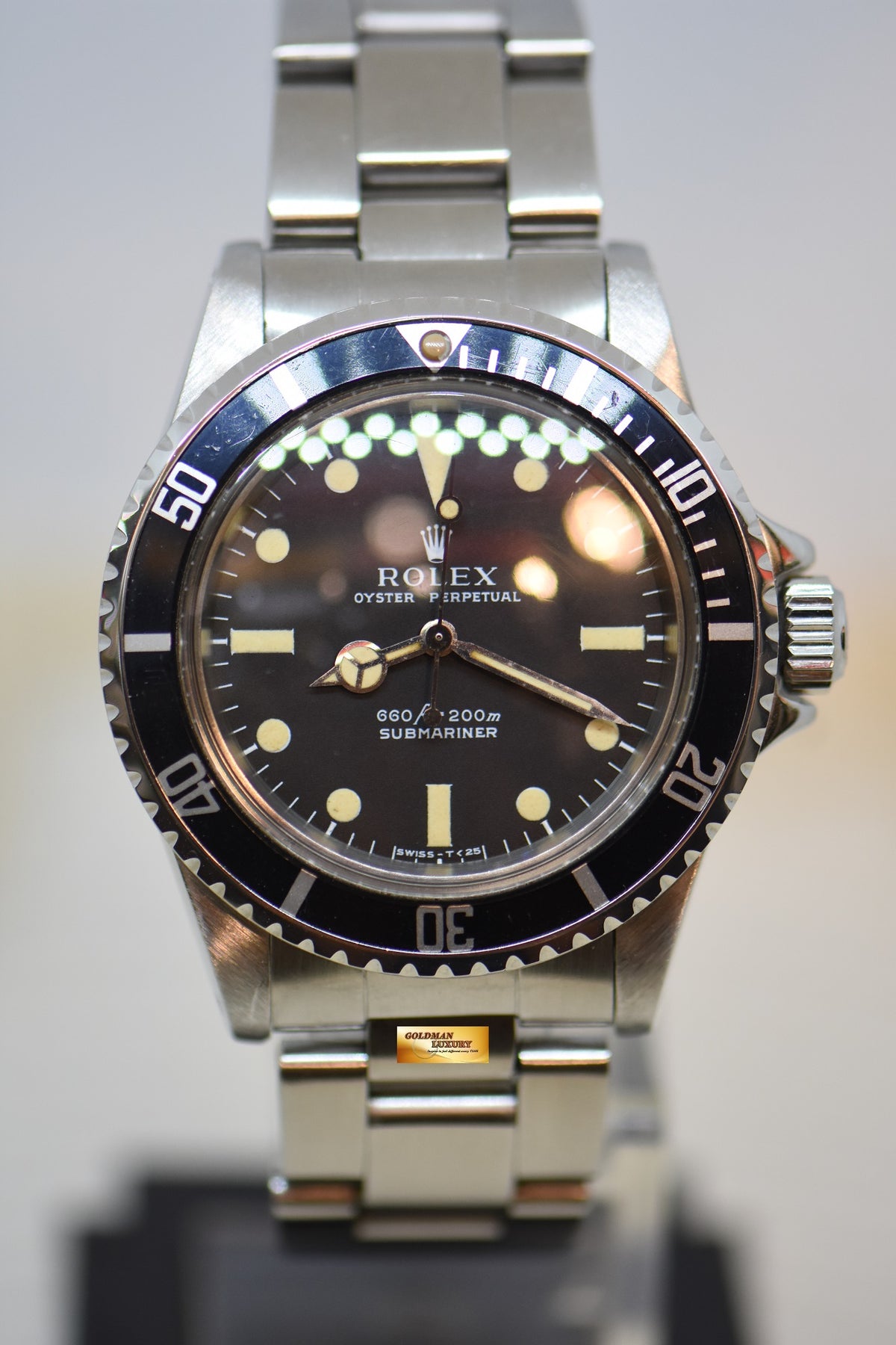 [SOLD] ROLEX OYSTER PERPETUAL SUBMARINER NO DATE 40mm FEET FIRST VINTAGE 5513 (VINTAGE)