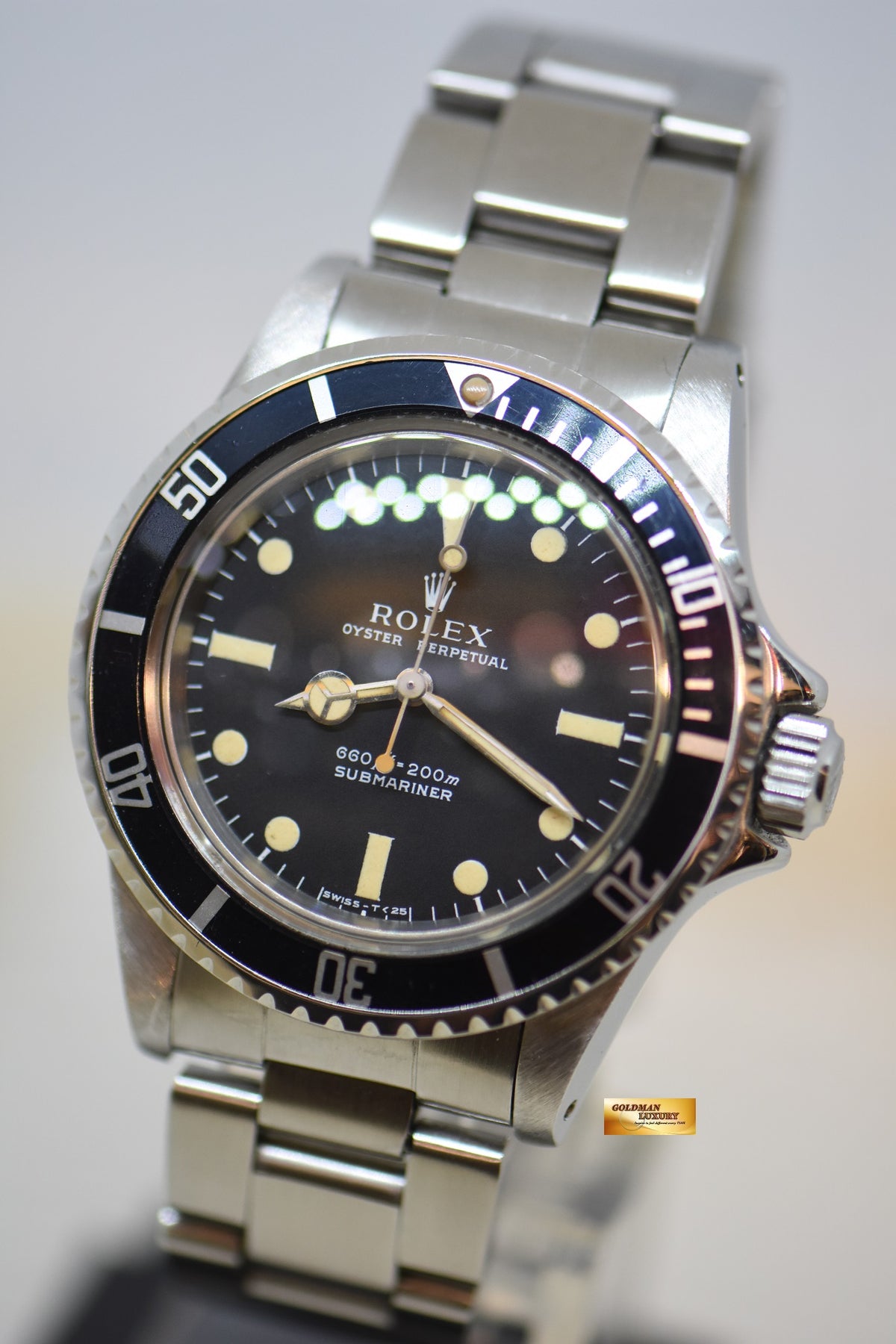[SOLD] ROLEX OYSTER PERPETUAL SUBMARINER NO DATE 40mm FEET FIRST VINTAGE 5513 (VINTAGE)