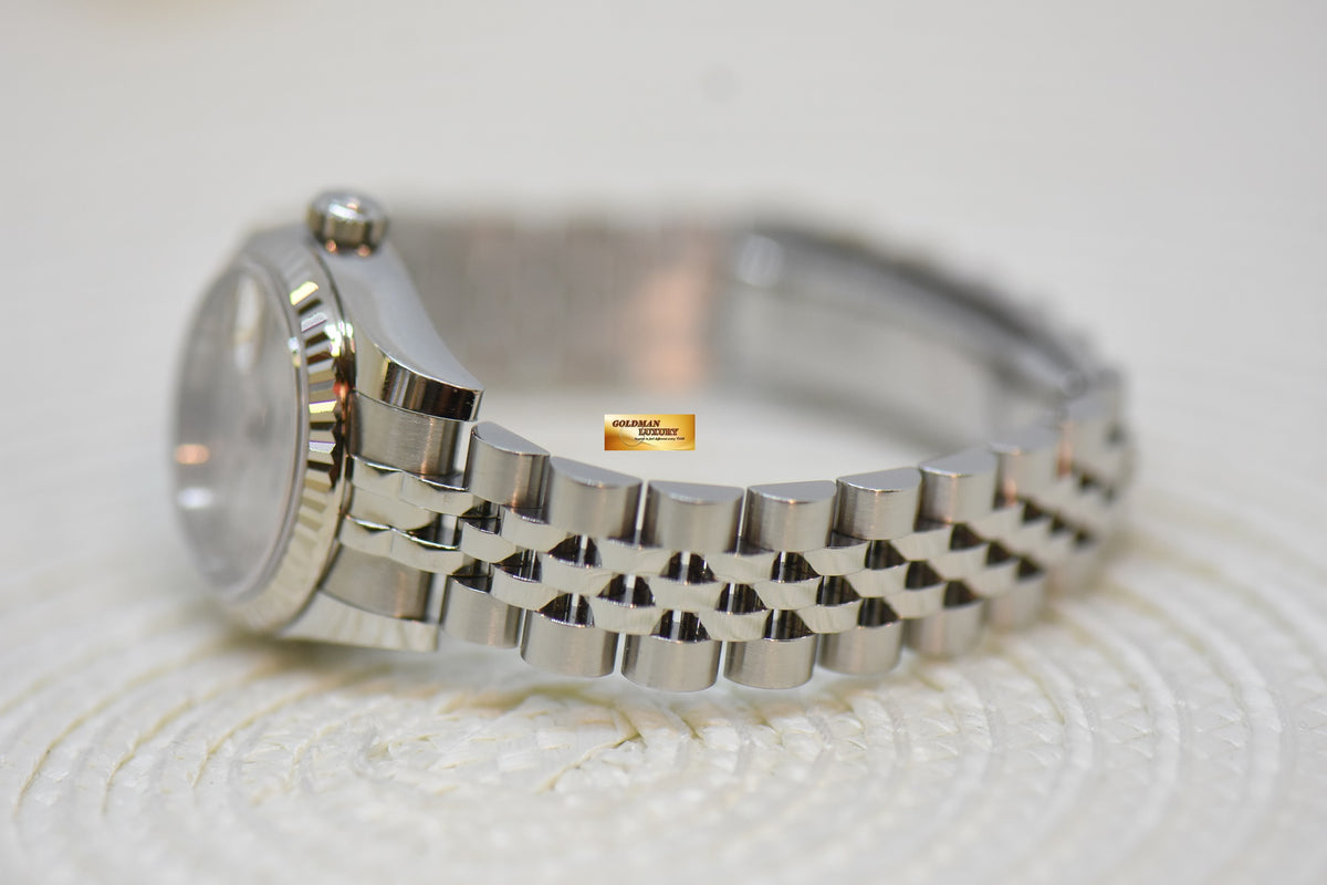 [SOLD] ROLEX OYSTER PERPETUAL DATEJUST 26mm STAINLESS STEEL IN JUBILEE BRACELET SILVER ROMAN DIAL AUTOMATIC 179174 (MINT)