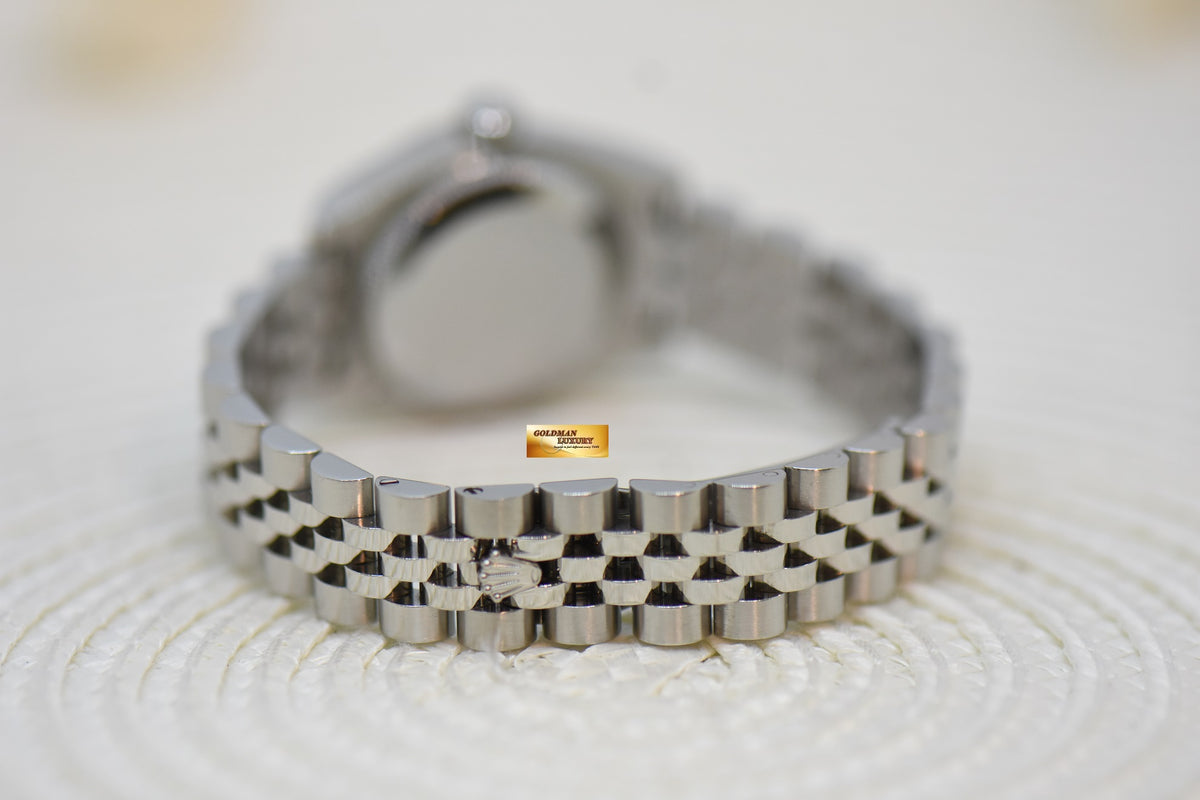 [SOLD] ROLEX OYSTER PERPETUAL DATEJUST 26mm STAINLESS STEEL IN JUBILEE BRACELET SILVER ROMAN DIAL AUTOMATIC 179174 (MINT)