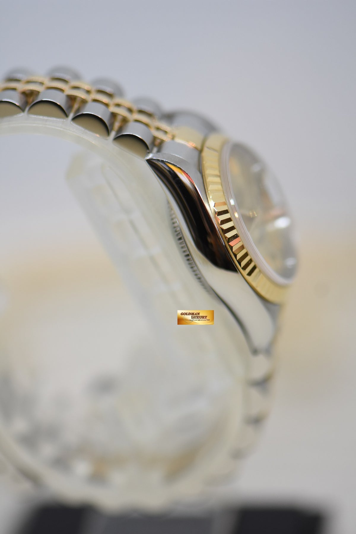 [SOLD] ROLEX OYSTER DATEJUST 26mm GOLD / STEEL IN JUBILEE BRACELET GOLD DIAL 79173 (MINT)