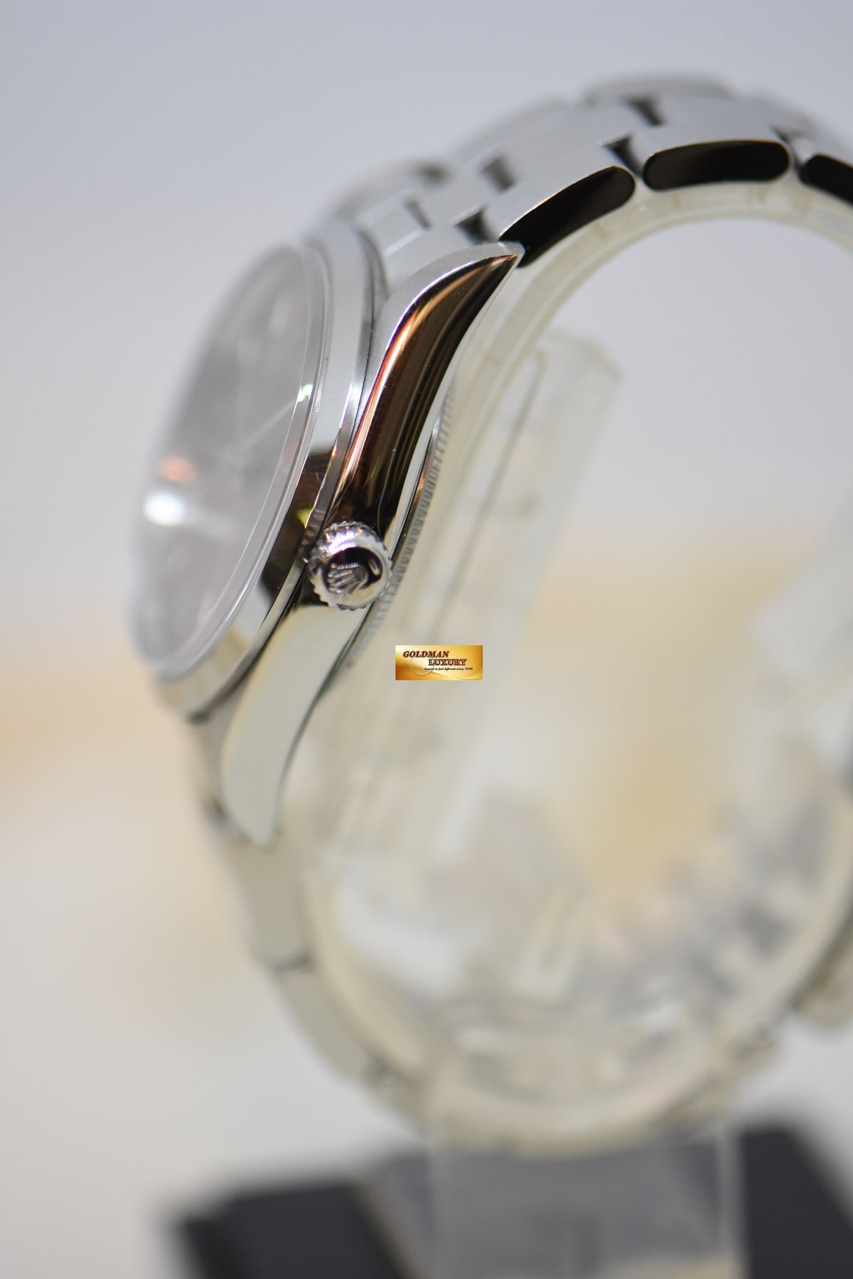 [SOLD] ROLEX OYSTER PERPETUAL AIR-KING 34mm PRECISION STEEL SALMON 369 DIAL 14000 (MINT)