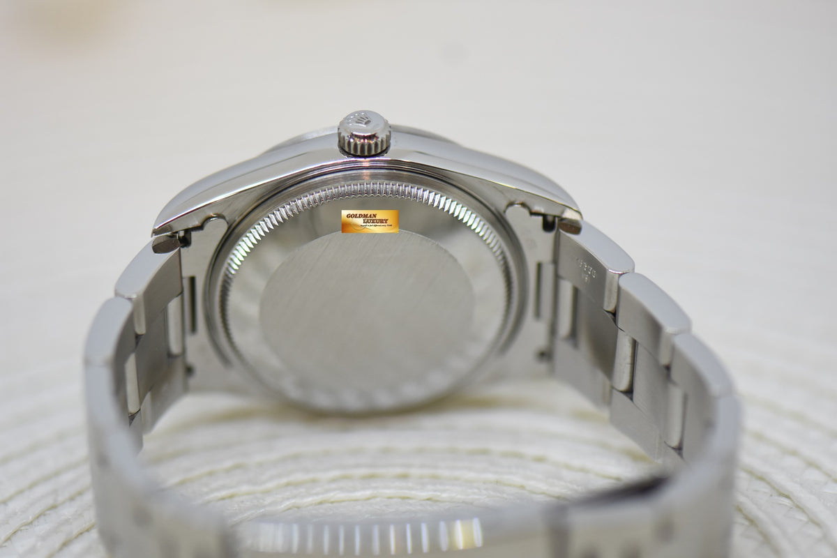 [SOLD] ROLEX OYSTER PERPETUAL AIR-KING 34mm PRECISION STEEL SALMON 369 DIAL 14000 (MINT)