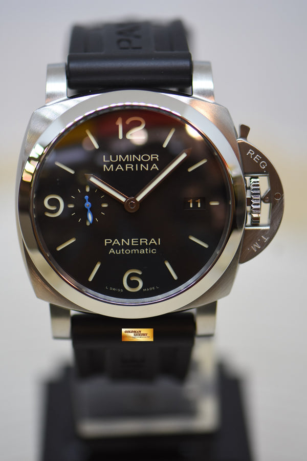[SOLD] PANERAI LUMINOR MARINA 44mm STEEL IN LEATHER STRAP CAL. P.9010 3 DAYS POWER RESERVE AUTOMATIC PAM 1312 (LNIB)