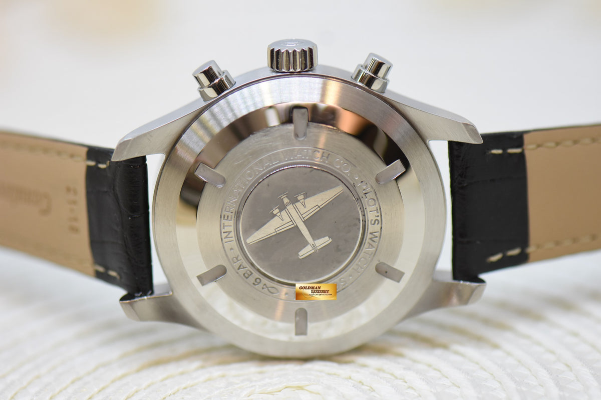 [SOLD] IWC PILOT CHRONOGRAPH 43mm DAY-DATE BLACK AUTOMATIC IW3777-09 (MINT)