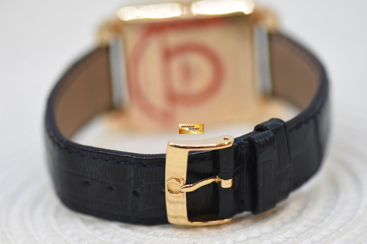 [SOLD] OMEGA SPECIALITIES MUSEUM COLLECTION COSMIC 1951 TRIPLE CALENDAR  MOONPHASE RED GOLD IN LEATHER STRAP BLUE DIAL 5701.80.03 (MINT)