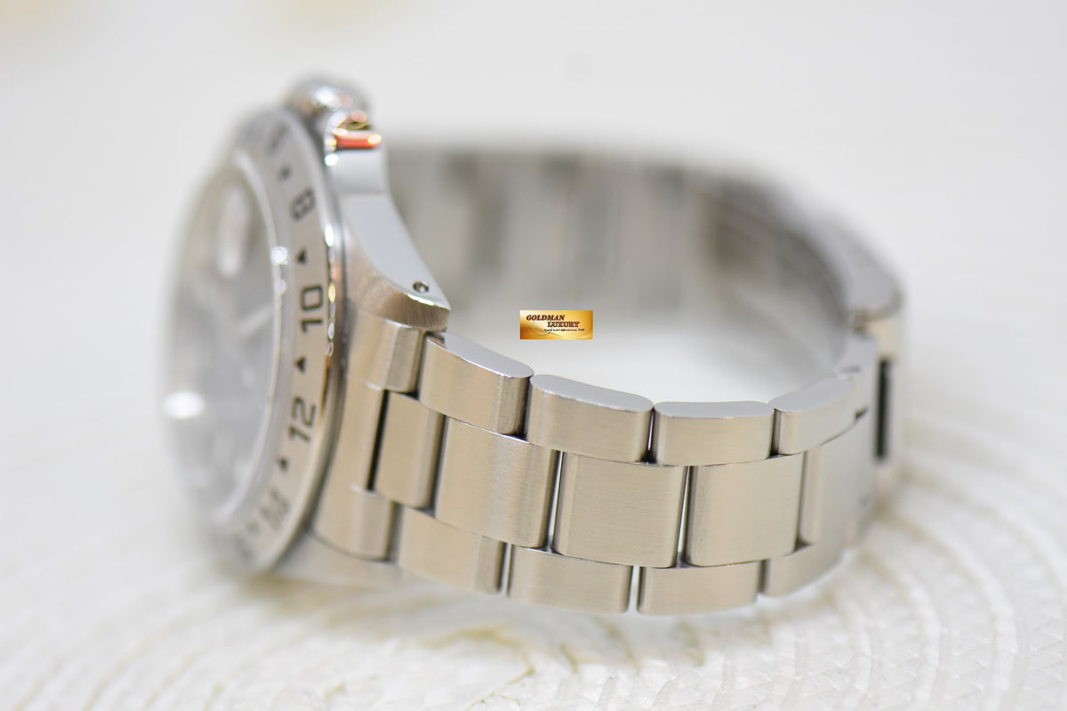 [SOLD] ROLEX OYSTER PERPETUAL EXPLORER II 40mm STEEL IN BRACELET BLACK DIAL CALIBRE 3185 16570 (PINHOLE-NON SOLID END LINKS) (MINT)